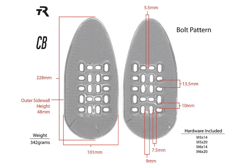 TriRig Closed Back Carbon Arm Cups