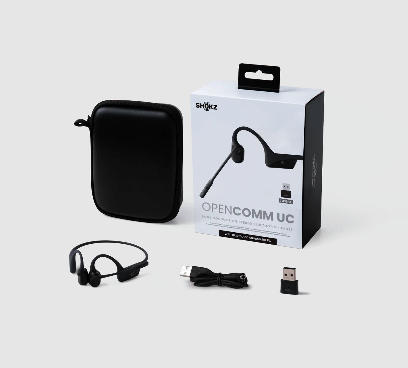Shokz open comm black 【ほぼ新品】 Shokz OpenComm 2 Over-Ear Headphones: Wireless USB Open-Ear